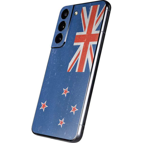 New Zealand Flag Distressed Galaxy S22 Skin